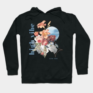 High Vibe Low Tide Flower Hoodie